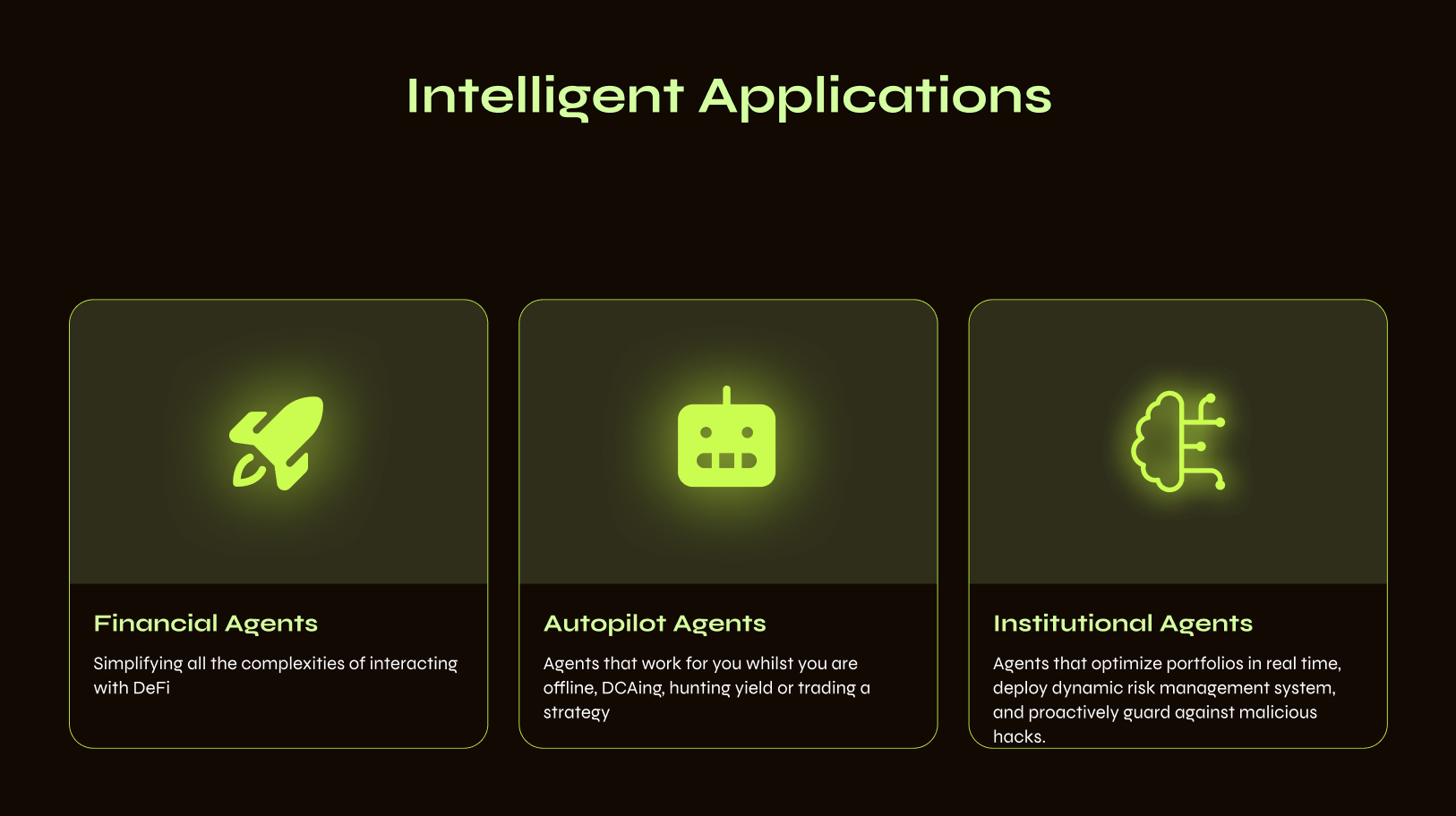Agent development: Agent types